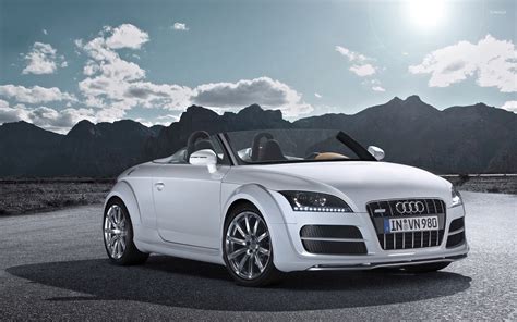 White Audi Tt Front View Wallpaper Car Wallpapers