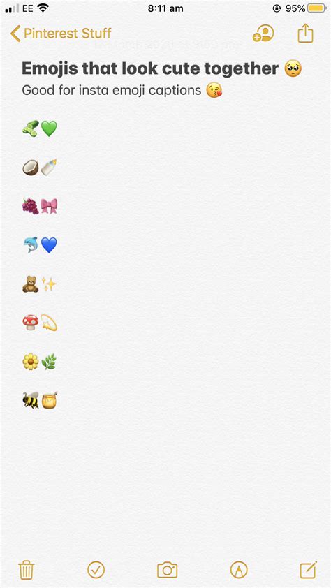 Cute Emoji Combinations For Instagram Captions