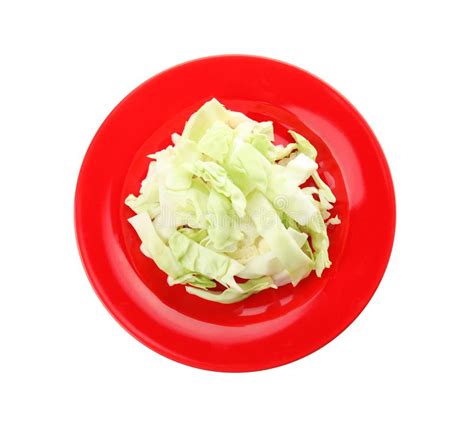 Plate With Chopped Red Cabbage Stock Photo Image Of Cabbage