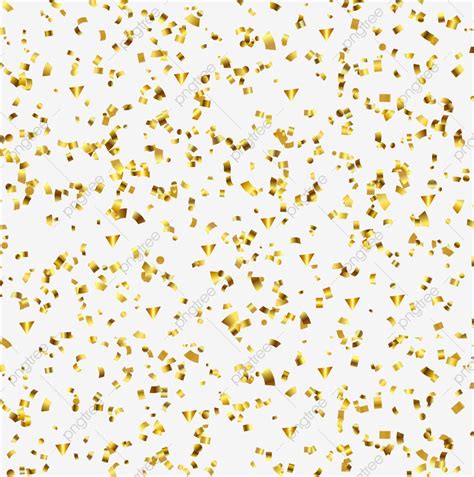 Gold Confetti Transparent Vector Png Images Transparent Background