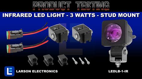 Infrared LED Light 3 Watts Stud Mount 9 42v 750nm 850nm Or