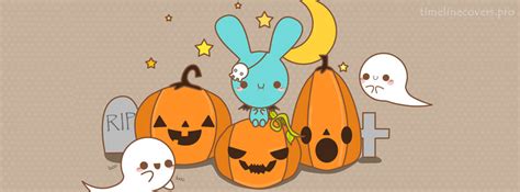 Cute Halloween Ghosts Facebook Cover Photo