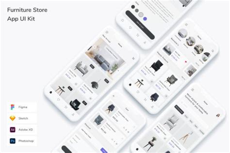 Furniture Store App UI Kit Graphic By Betush Creative Fabrica