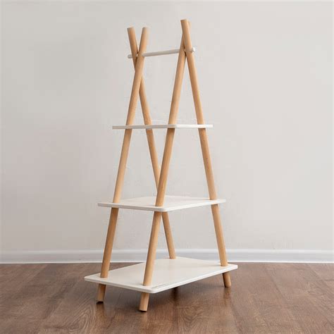 Wooden Pyramid Shelf Woodandhearts