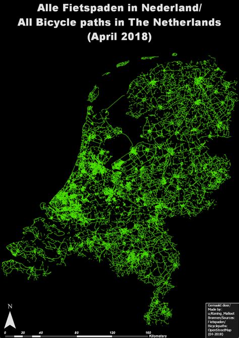 All The Dedicated Cycle Paths In The Netherlands Netherlands Cycle