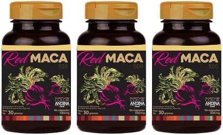 Maca Peruana Vermelha Em Capsulas 100 Pura 180 CAPS Direto Dos