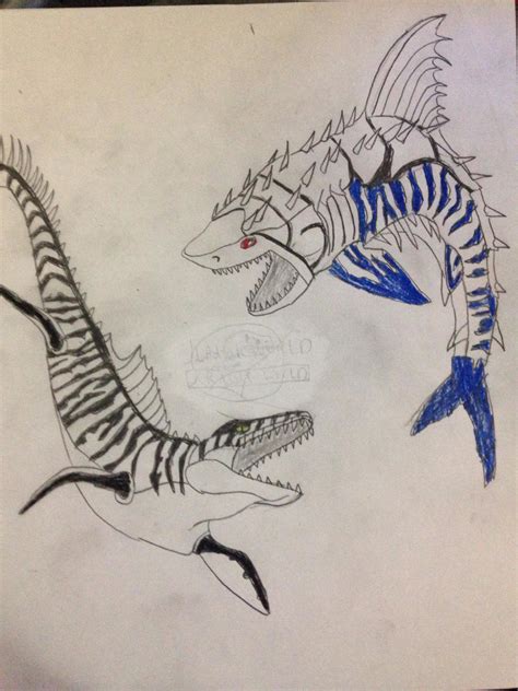 Jurassic World the Game: Mosasaurus VS Megalodon by Kaijufan113 on DeviantArt