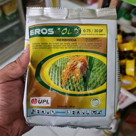 Jual Herbisida Khusus Padi Eros Gold Kemasan 250 Gram Herbisida