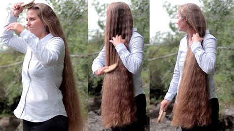 RealRapunzels Siri S Long Hair Brushing And Display By The Water