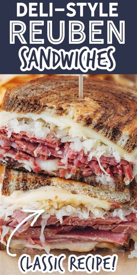 Reuben Sandwich Recipe On Marble Rye Striped Spatula Recipe