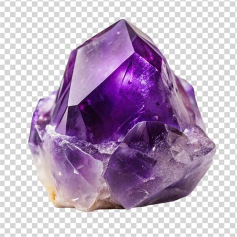 Premium Psd Amethyst Purple Crystal On Transparent Background