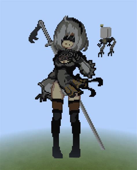 Made 2b Pixel Art In Minecraft Rnier