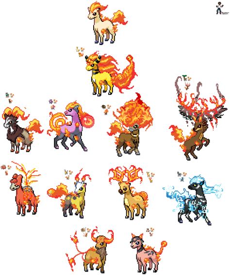 Ponyta fused with Pokemon within its egg group! 🤗 : r/pokemon