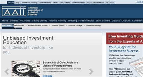 Access Aaii The American Association Of Individual Investors