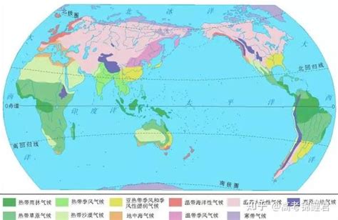 高中地理各种气候类型分布图汇总 知乎