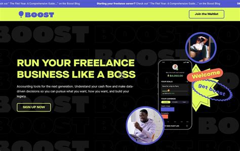 Get Boost Website is a Web Design Inspiration