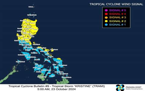 Pagasa Latest Update On Typhoon Kristine October Newsfeed