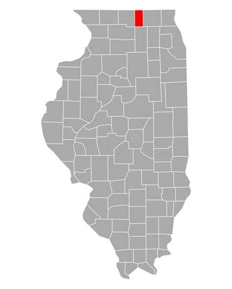 Mapa De Boone En Illinois Ilustraci N Del Vector Ilustraci N De