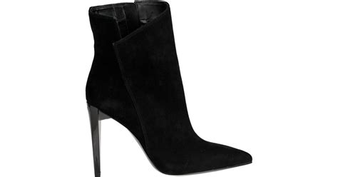 Guess Suede Ankle Boots in Black - Lyst