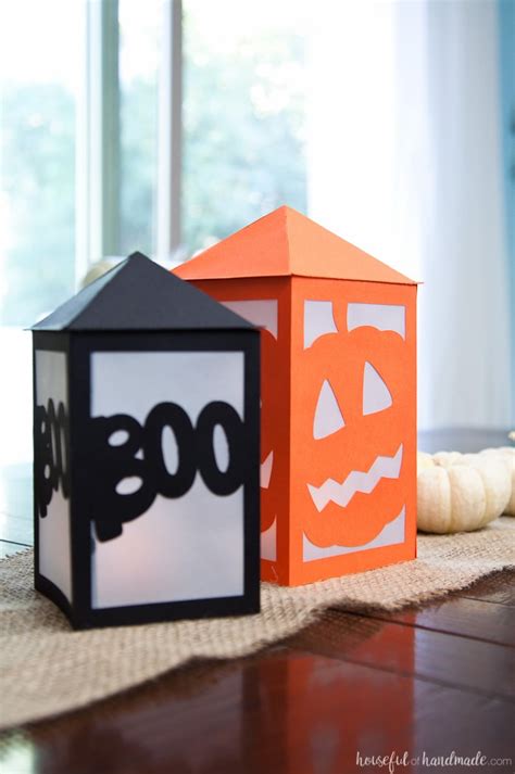 DIY Paper Halloween Lanterns • Crafting my Home