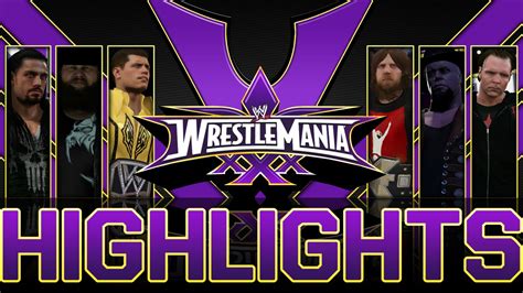 WWE Universe Mode Wrestlemania Highlights YouTube