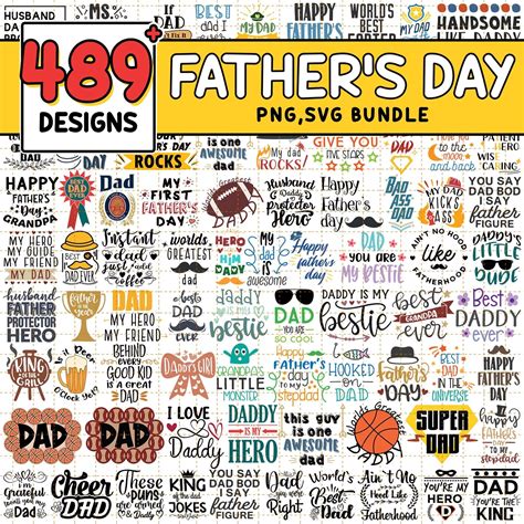 Fathers Day Svg Png Bundle Daddy Png File First Father S Day Svg