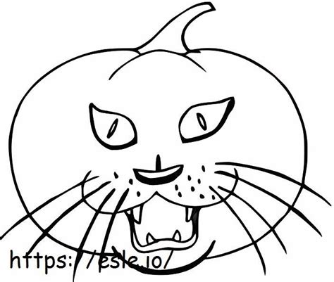 1539867509 Cat And Pumpkin coloring page