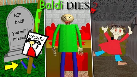 Baldi Dies 2 Playtime Actually Killed Baldi Youtube