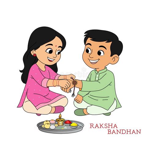 happy raksha bandhan  bond  love  laughter stock vector