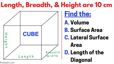 Volume And Surface Area Of A Cube