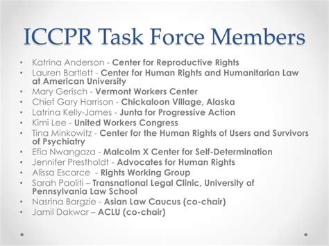 Ppt Implementing The Iccpr The Human Rights Committee’s 2013 Review Of The U S Powerpoint