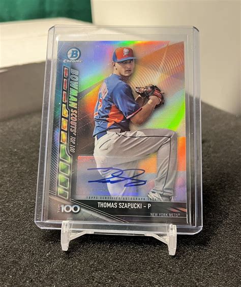 Bowman Chrome Scouts Bsu Ts Thomas Szapucki Mets Prospect