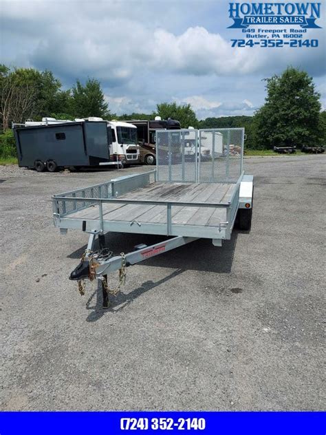 H H X Aluminum Rail Side Utility Trailer Hometown Trailer