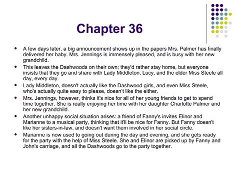 Chapters XXXVI- XL- Sense and Sensibility | PPT