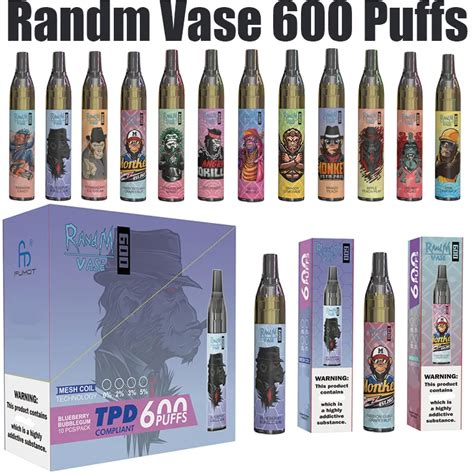 Original RandM Vase 600 Puffs Disposable Vape E Cigarettes 0 2 5 2ml