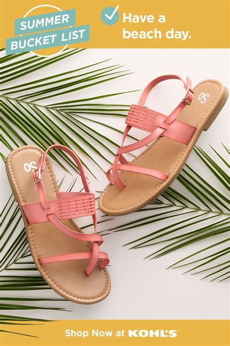 Summer Shoes At Kohls Sandals Slides And Flip Flops