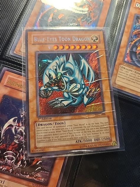 Yu Gi Oh TCG Blue Eyes Toon Dragon Magic Ruler MRL 000 1st Edition