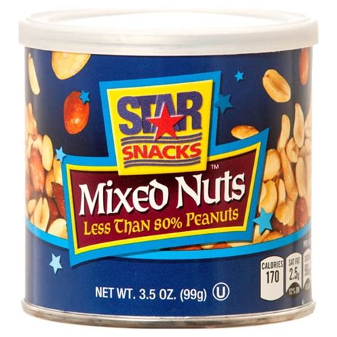 New 305270 Star Snacks Mixed Nuts 3.5 Oz (24-Pack) Snacks Cheap ...