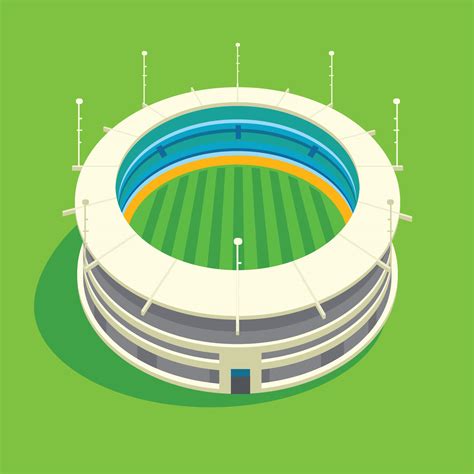 Cricket Stadium 3D Illustration 463657 Vector Art at Vecteezy