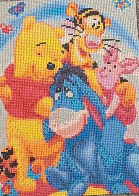 COMPLETED Winnie The Pooh Diamond Painting Etsy