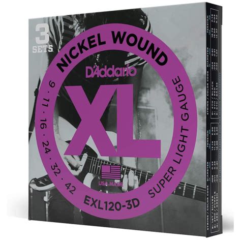 D Addario Exl D Pack De Encordados Para Guitarra El Ctrica