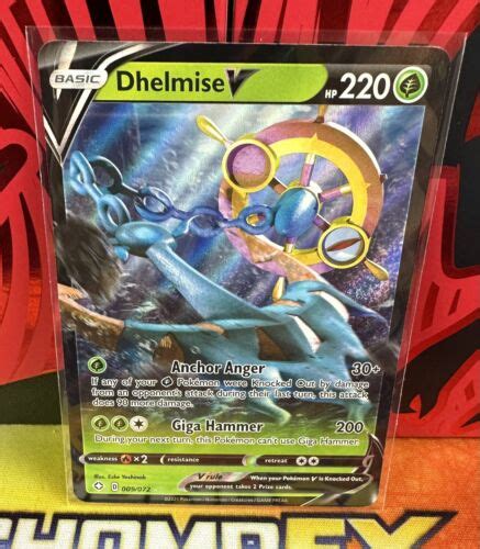 Pokemon Shining Fates Dhelmise V 009 072 Ultra Rare NM TCG Card EBay