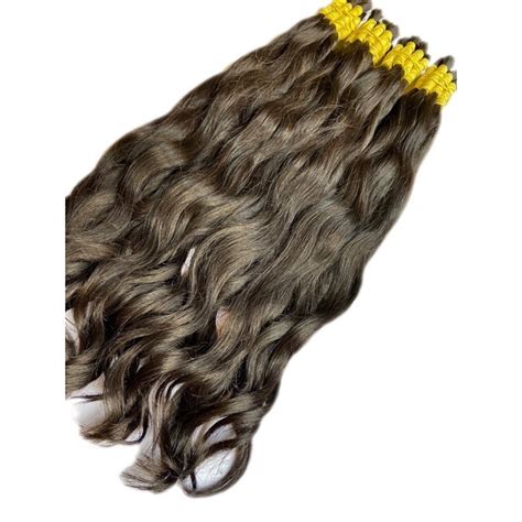 Aplique Mega Hair Cabelo Natural Humano Ondulado 65cm 100grs Shopee