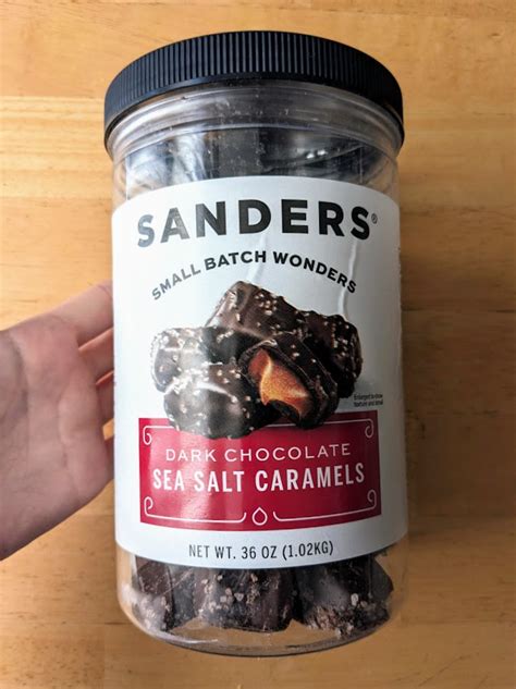 Sanders Dark Chocolate Sea Salt Caramels Review Snarkle Sauce On Wry