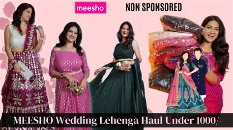 Meesho Lehenga Haul Non Sponsored Meesho Lehenga Haul Under 1000