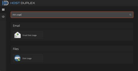 How To Check Disk Space Usage In CPanel Host Duplex Knowledgebase