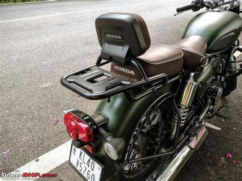 Installing back rest and luggage rack on Honda H'ness CB350 | Team-BHP