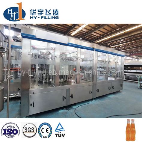 Fully Automatic Glass Csd Bottled Carbonated Soft Drink Bottling Plant