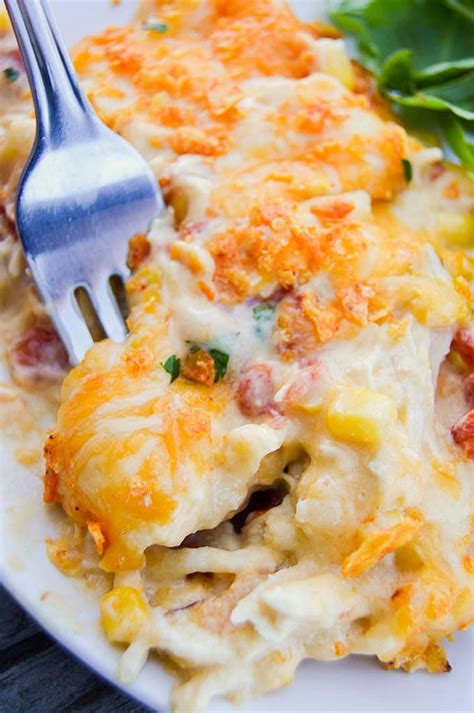 Creamy Cheesy Dorito Chicken Casserole