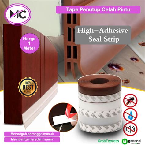 Jual Penutup Lubang Celah Pintu Karet Seal Tape Door Seal M Tape List